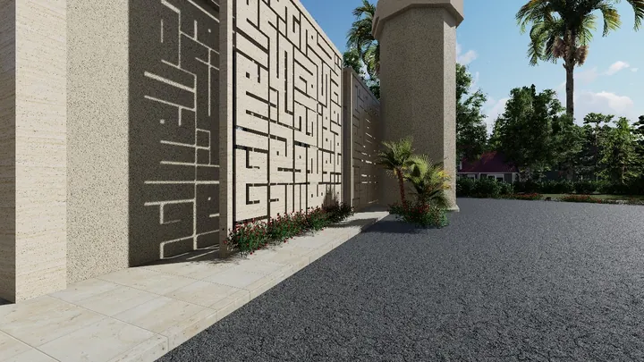 تصور معماري لزخارف الواجهة الخارجية
