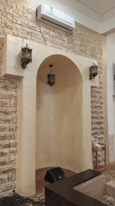 المحراب قبل أعمال إعادة التأهيل